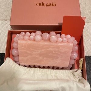 USED ONCE Cult Gaia EOS Clutch - Pink